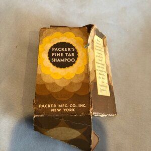 VINTAGE Packers Pine Tar Shampoo BOX ONLY #F17